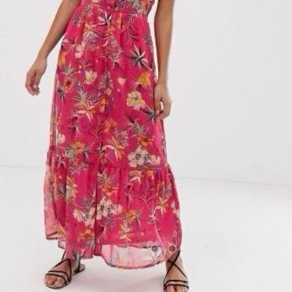 Pimkie Pink Floral Print Maxi Dress - Picture 3 of 15